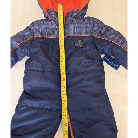 Baby Xtreme Blue Snowsuit 12 Months One Piece Snowmobile Suit Fleece Inner New - Picture 14 of 16